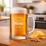 Miniatura de Jarra de Cerveza para El Mejor Papá con Textos personalizados