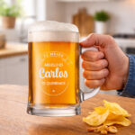 Miniatura de Jarra de Cerveza para El Mejor Papá con Textos personalizados