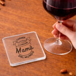 Miniatura de Copa de Vino para la Mejor Mamá con Nombre personalizado