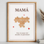Póster Puzzle para Mamá con Nombres Personalizados Miniatura de Póster Puzzle para Mamá con Nombres Personalizados