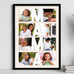 Póster Mamá Vertical con Fotos personalizadas Miniatura de Póster Mamá Vertical con Fotos personalizadas