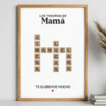 Póster Scrabble con Nombres personalizados Miniatura de Póster Scrabble con Nombres personalizados
