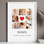 Póster Mamá Corazón con Fotos personalizadas Miniatura de Póster Mamá Corazón con Fotos personalizadas