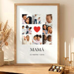 Miniatura de Póster Mamá Corazón con Fotos personalizadas
