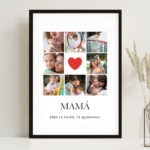 Miniatura de Póster Mamá Corazón con Fotos personalizadas
