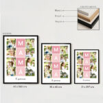 Miniatura de Póster Mamá con Cuadros Rosa y Fotos personalizadas