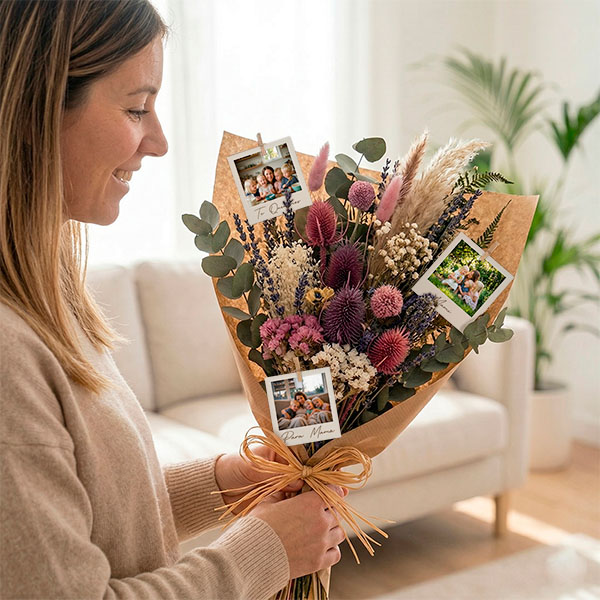 Ramo de Flores con Fotos personalizadas