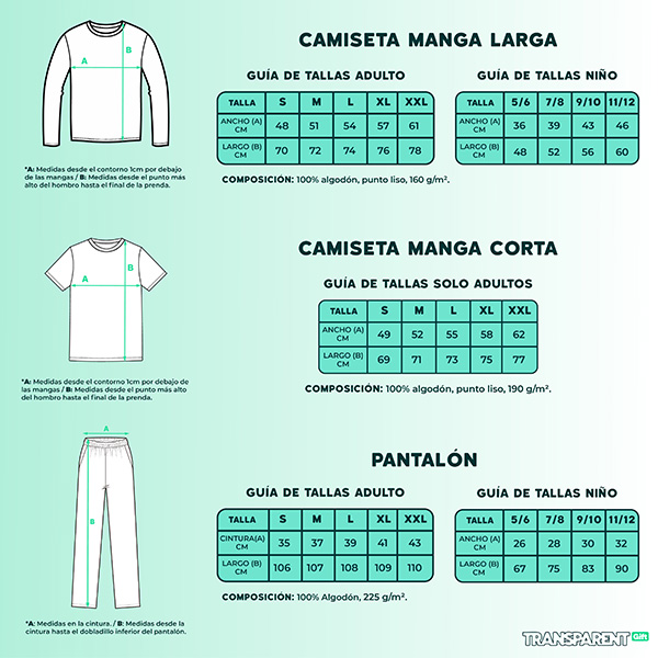 Pijama Muñecos con Texto y Nombres personalizados