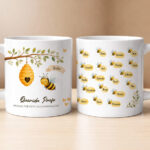 Miniatura de Taza para Profes con Abejitas y Nombres personalizados