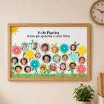 Póster para Profes de Flores con Fotos personalizadas Miniatura de Póster para Profes de Flores con Fotos personalizadas