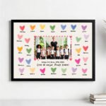 Póster para Profes de Corazones con Foto personalizada Miniatura de Póster para Profes de Corazones con Foto personalizada