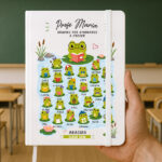 Libreta con Ranitas y Nombres personalizados Miniatura de Libreta con Ranitas y Nombres personalizados