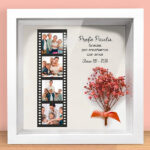 Marco con Flores Estilo Carrete con Fotos personalizadas Miniatura de Marco con Flores Estilo Carrete con Fotos personalizadas