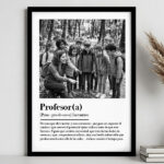 Miniatura de Póster Definición de Profe en Blanco y Negro con Fotos personalizadas