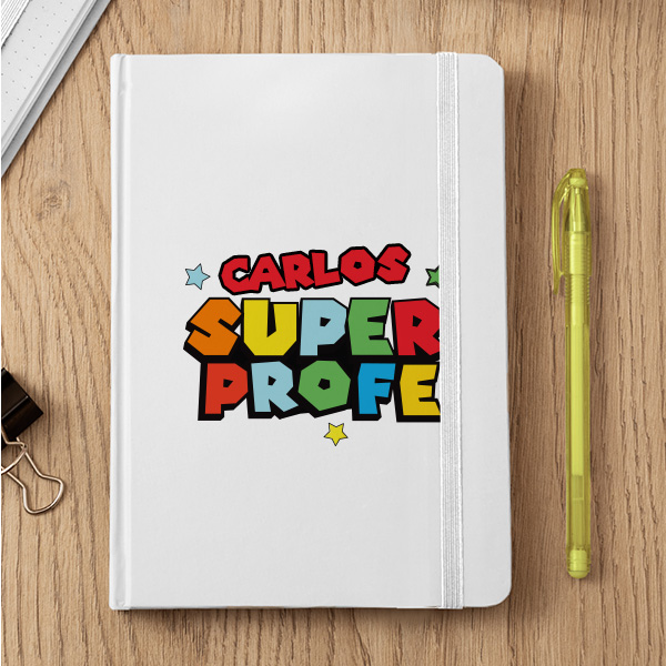 Libreta Super Profe con Nombres personalizados