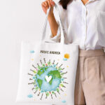 Miniatura de Tote Bag Planeta para Profes con Nombres personalizados