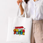 Miniatura de Tote Bag Super Profe con Nombres personalizados