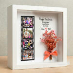 Miniatura de Marco con Flores Estilo Carrete con Fotos personalizadas