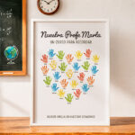 Miniatura de Póster para Profes con Manos y Nombres personalizados