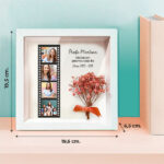 Miniatura de Marco con Flores Estilo Carrete con Fotos personalizadas