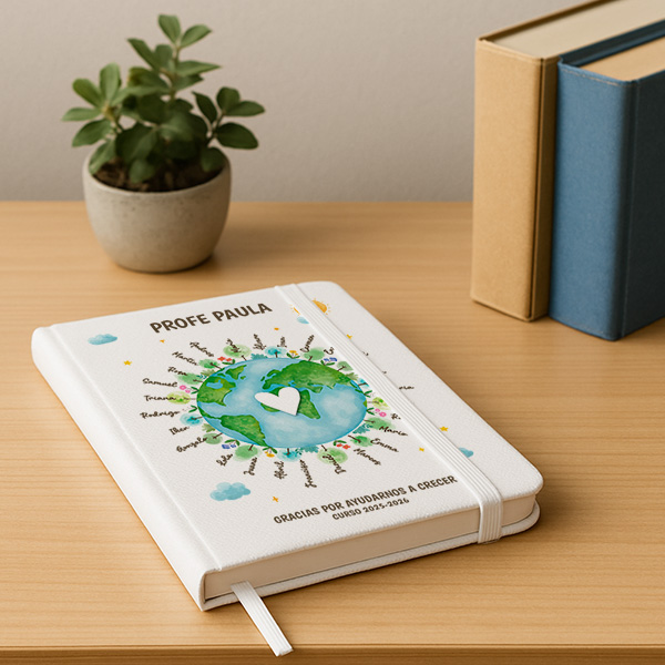 Libreta Planeta con Nombres personalizados