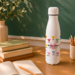 Miniatura de Botella para Profes con Corazones y Nombres personalizados