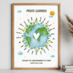 Póster Planeta con Nombres personalizados Miniatura de Póster Planeta con Nombres personalizados