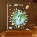 Lámpara Planeta para Profe con Nombres personalizados Miniatura de Lámpara Planeta para Profe con Nombres personalizados