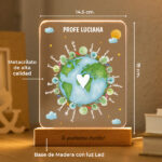 Miniatura de Lámpara Planeta para Profe con Nombres personalizados