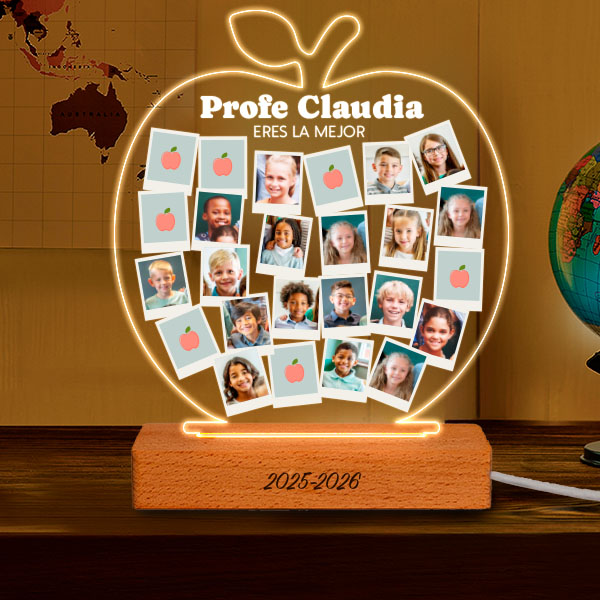 Lámpara Manzanas con Fotos Polaroid personalizadas