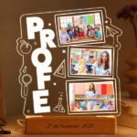 Lámpara para Profe con 3 Fotos personalizadas Miniatura de Lámpara para Profe con 3 Fotos personalizadas
