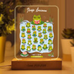 Miniatura de Lámpara para Profe con Ranitas y Nombres personalizados