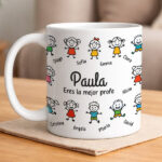 Taza con Muñequitos y Nombres personalizados Miniatura de Taza con Muñequitos y Nombres personalizados
