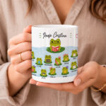 Miniatura de Taza para profes con Ranitas y Nombres personalizados