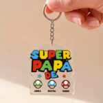 Miniatura de Llavero Super Papá con Nombres personalizados