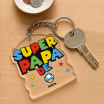 Miniatura de Llavero Super Papá con Nombres personalizados
