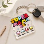 Miniatura de Llavero Super Mamá con Nombres personalizados
