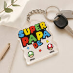 Miniatura de Llavero Super Papá con Nombres personalizados