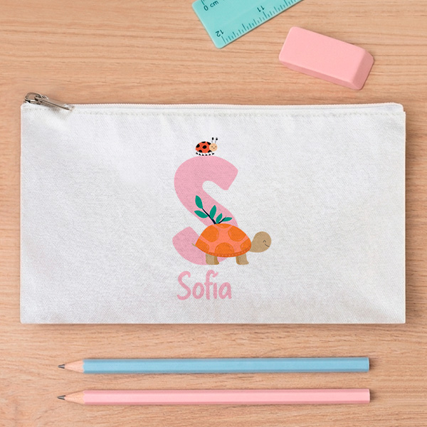 Estuche Infantil con Inicial personalizada