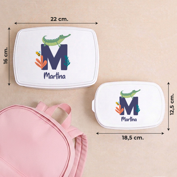 Fiambrera Infantil con Inicial personalizada