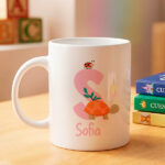 Taza Infantil Irrompible con Inicial personalizada Miniatura de Taza Infantil Irrompible con Inicial personalizada