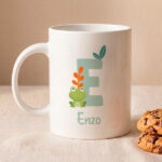 Miniatura de Taza Infantil Irrompible con Inicial personalizada
