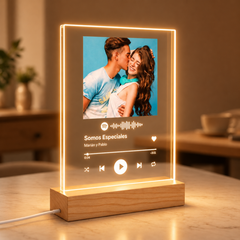 Placa Spotify personalizada