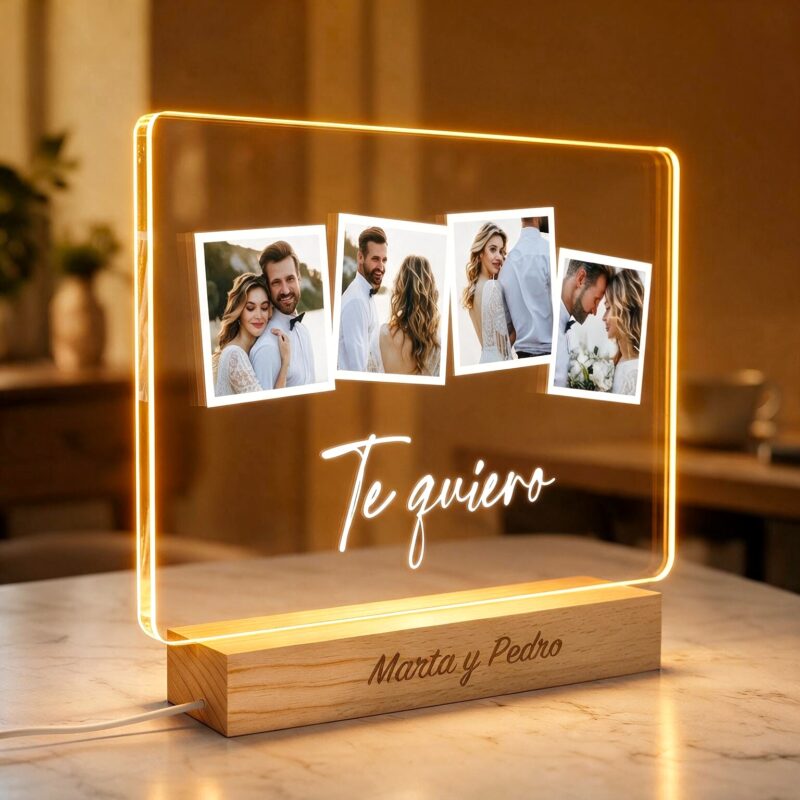 Lámpara Polaroid con Fotos personalizada