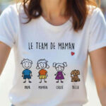 Vignette de T-shirt avec personnages et texte personnalisé