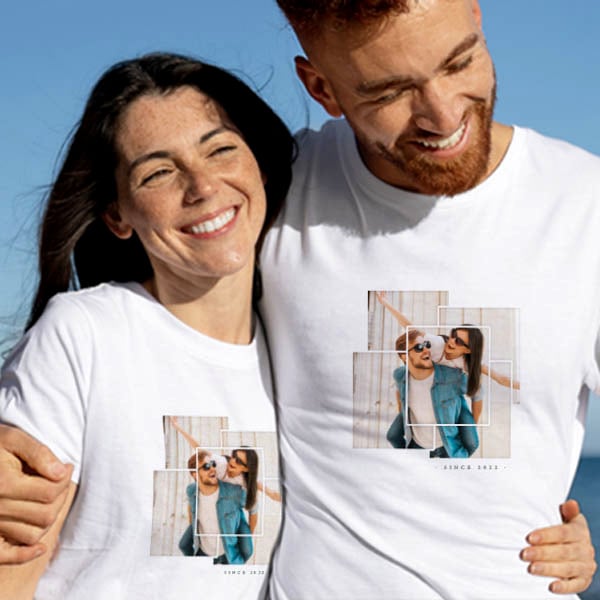 T-shirt Puzzle avec Photo personnalisée