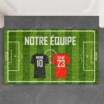 Vignette de Paillasson Équipe de Football Familiale personnalisé