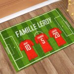 Vignette de Paillasson Équipe de Football Familiale personnalisé