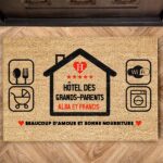 Vignette de Paillasson Hôtel Grands-Parents personnalisé