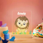 Vignette de Veilleuse animaux pour enfants avec prénom personnalisé